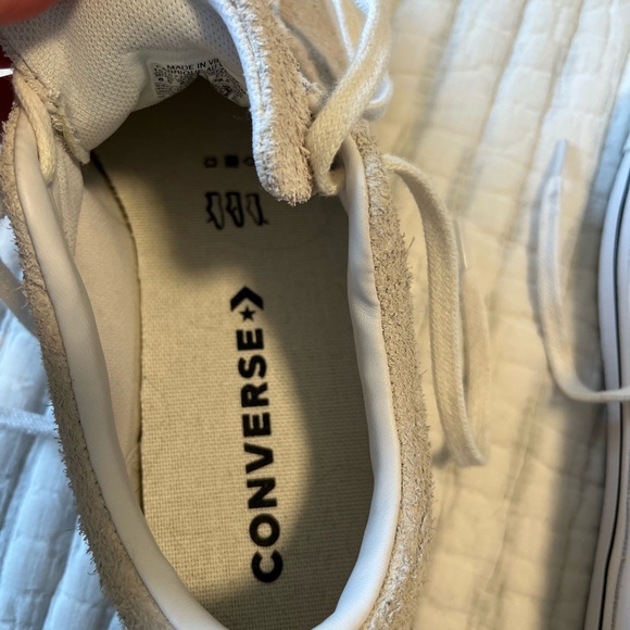 Converse One Star White Suede Tennis Shoe - Picture 6 of 9